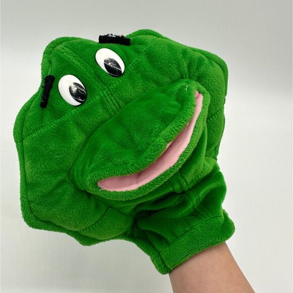 Vintage Hand Puppet Abingdon Press Green Lettuce Monster Kid Pretend Play 727723 - Picture 1 of 10